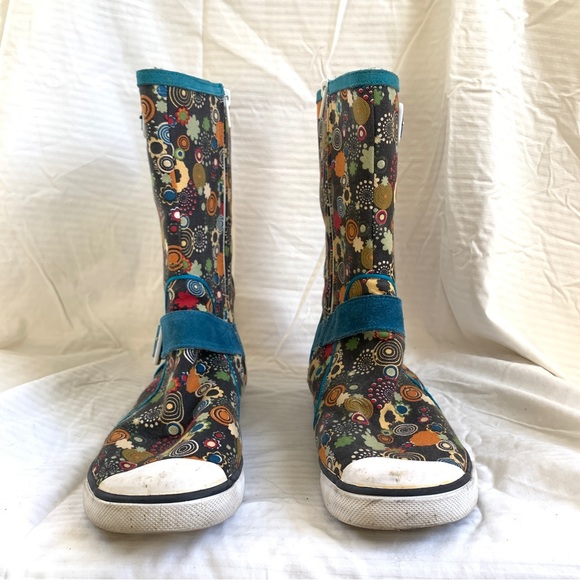 Killah Retro Floral mid-calf Boots US 8.5 - Picture 11 of 12